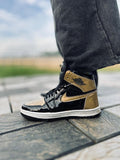 Nike Air Jordan One High Black Gold