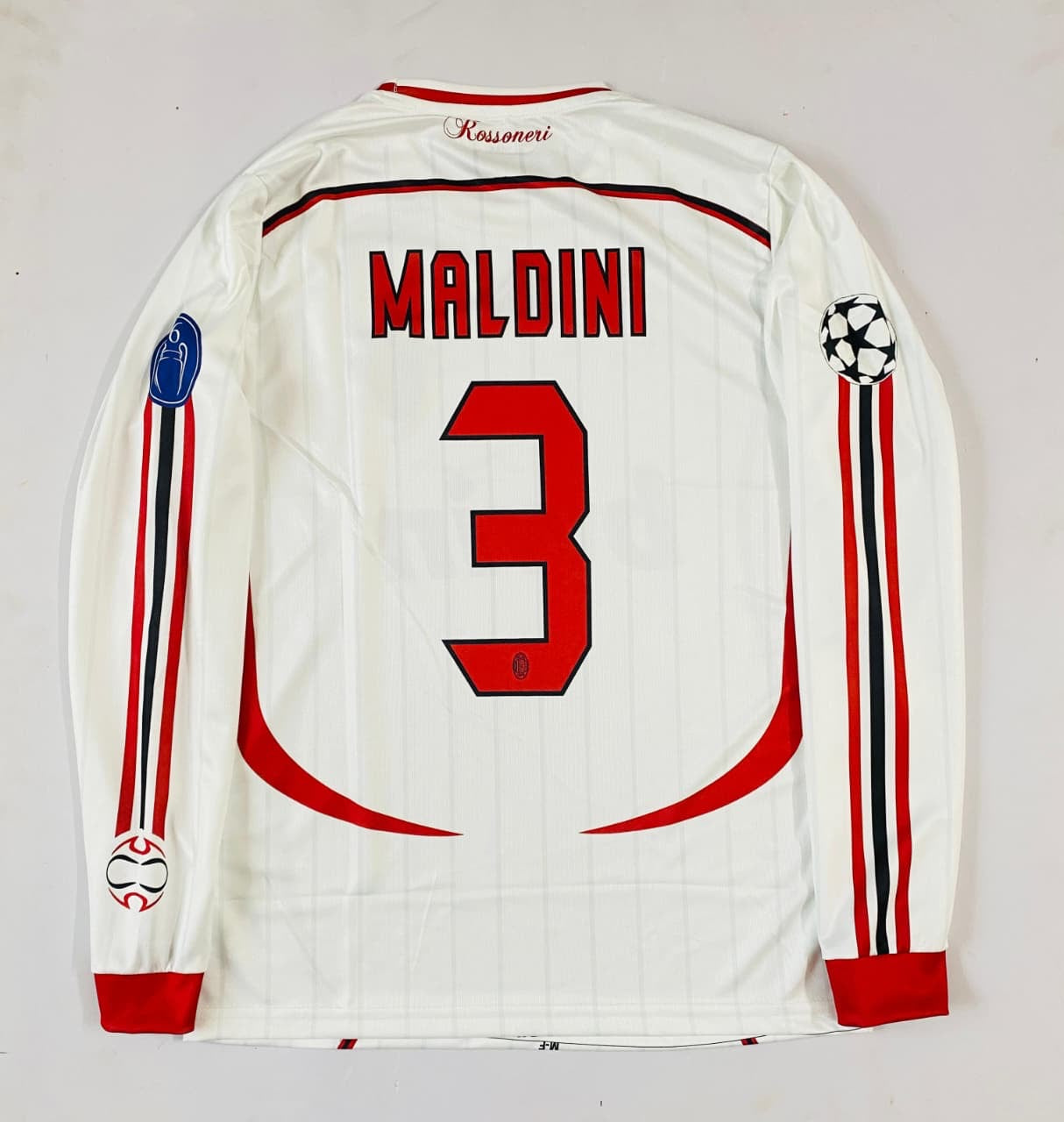 AC Milan 2006/07 Away Jersey – Maldini #3 (Long Sleeve)
