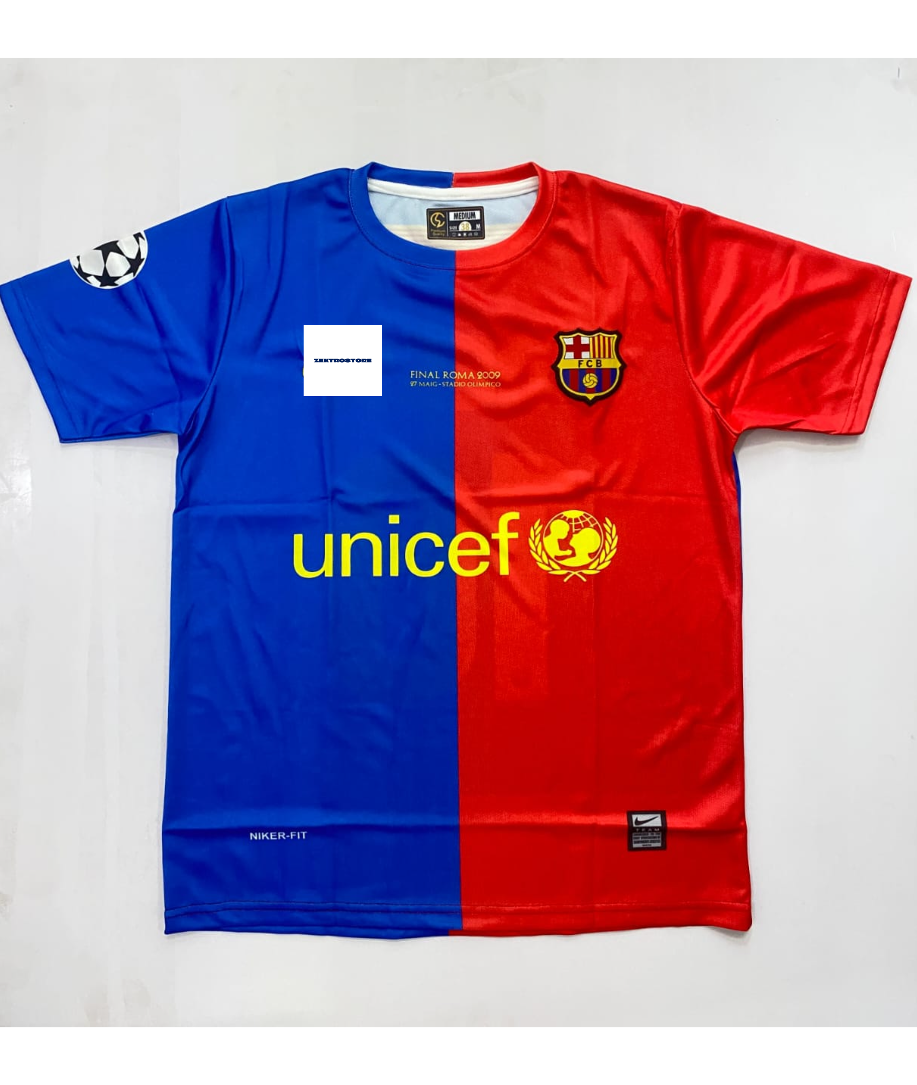 FC Barcelona 2008-09 Home Kid Jersey - UEFA Champions League Final & Treble Winner