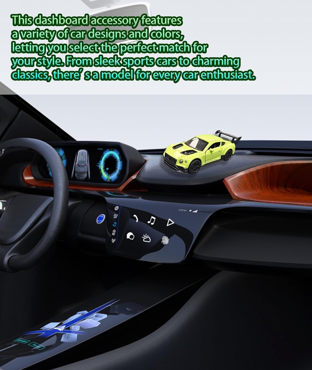 🏎️ Dashboard Drift Car – Motion-Activated Car Accessory