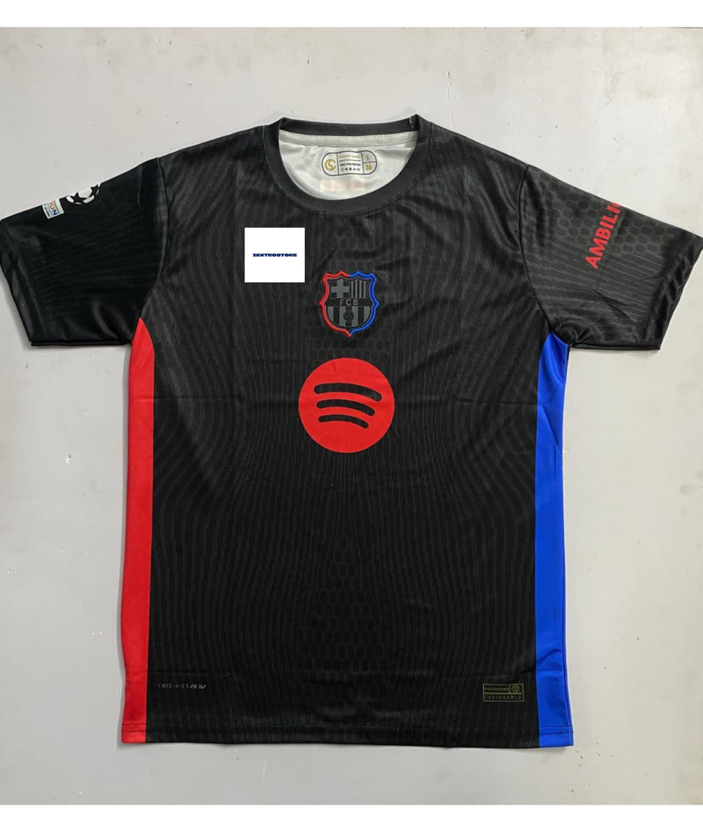 FC Barcelona 2024-25 Away Kid Jersey - Spotify/UNHCR
