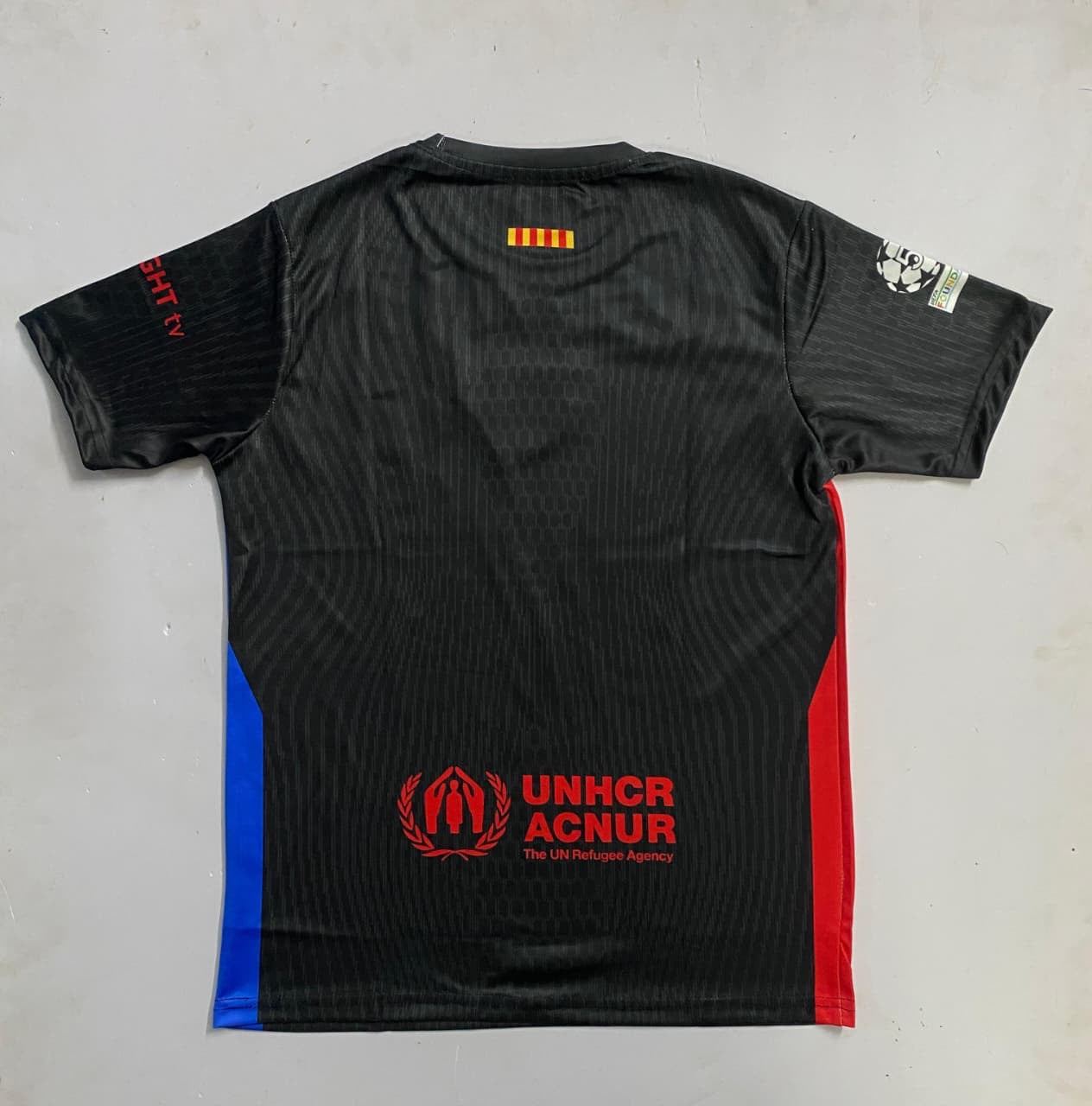 FC Barcelona 2024-25 Away Kid Jersey - Spotify/UNHCR