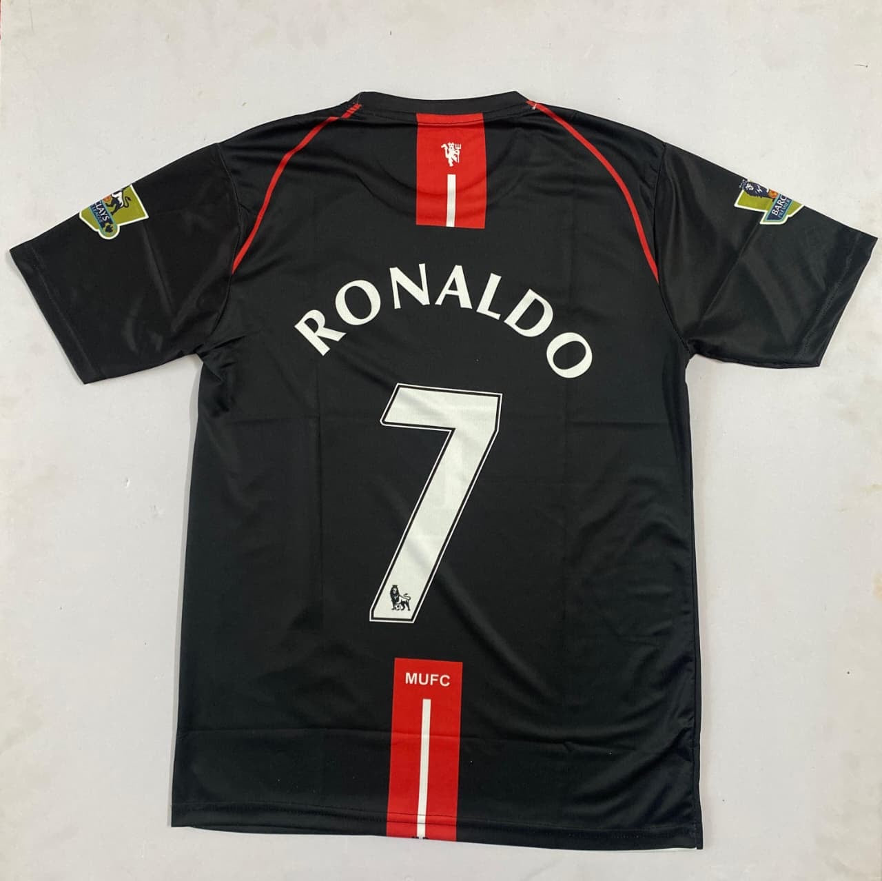 Cristiano Ronaldo Manchester United 2007-08 Away Kid Jersey - AIG Sponsor