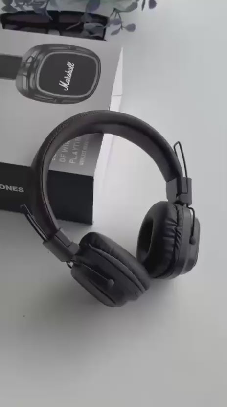 Marshall BT-10 Wireless Headphones – HD Stereo | Super Bass | Bluetooth